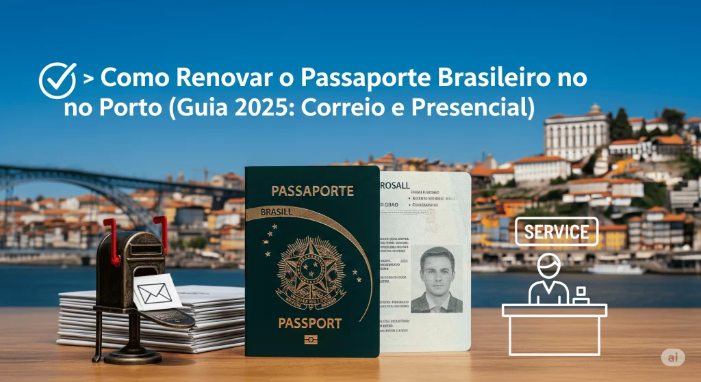 ✅ Como Renovar o Passaporte Brasileiro no Porto (Guia 2025 Correio e Presencial)